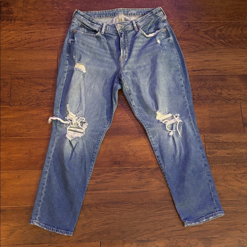 Old Navy High-Rise O.G. Straight Jeans - Light Blue